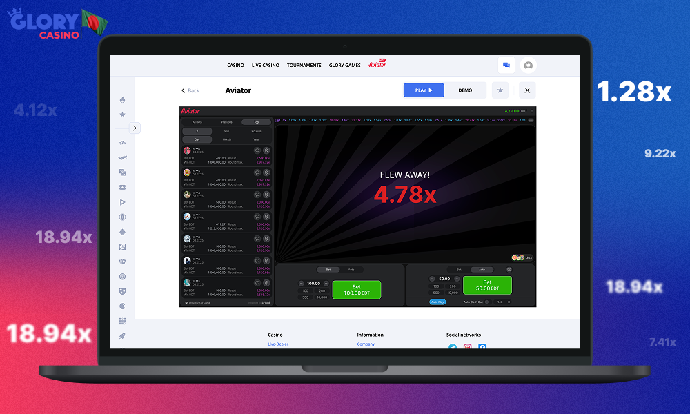 Before you start playing Aviator at Glory Casino for real money - it is recommended to learn the most common strategies that can increase your chances of winning