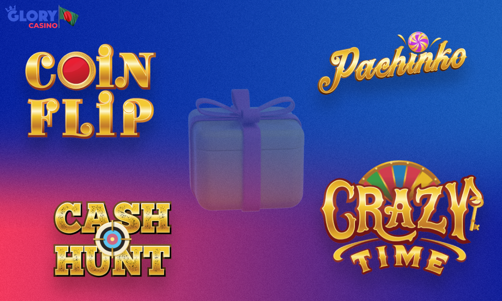 The Crazy Time game at Glory Casino features several bonus rounds, which are recommended to familiarize yourself with before starting the game