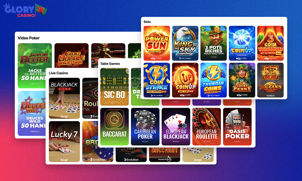 Detailed information about wagering bonuses at Glory Casino